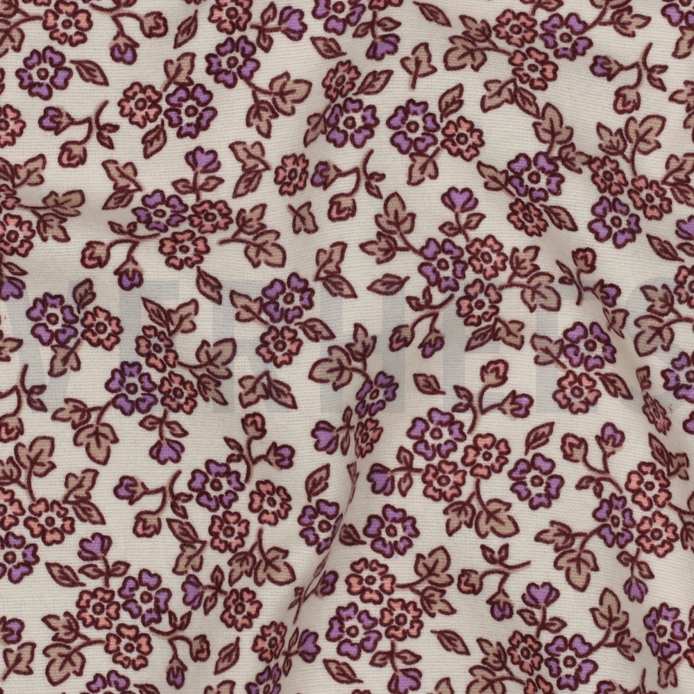 FLANELLE FLEURS ÉCRU #7