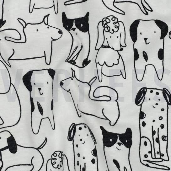 FLANEL HONDEN GEBROKEN WIT #7