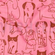 FLANELL HUNDE ROSA (thumbnail) #2