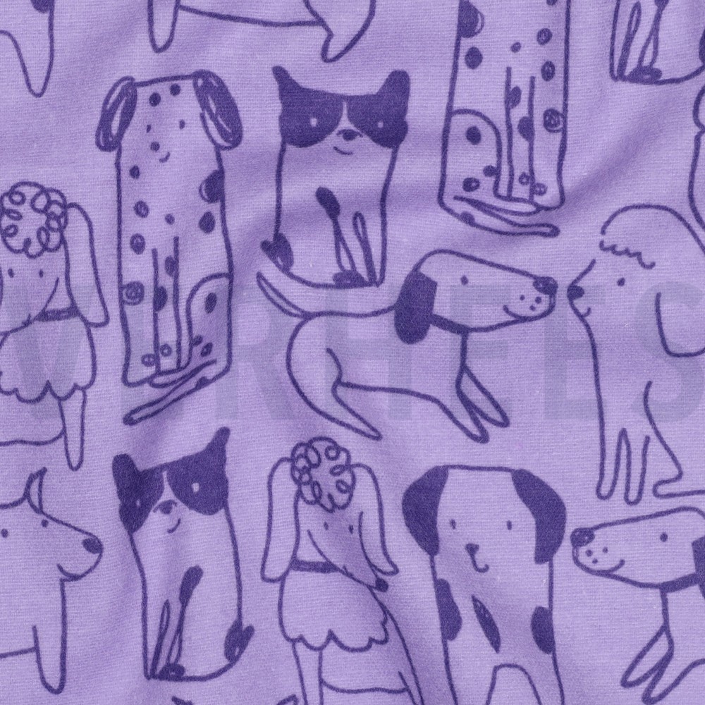 FLANNEL DOGS PURPLE #7
