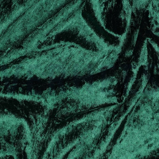 CRUSHED VELOURS DARK GREEN #7