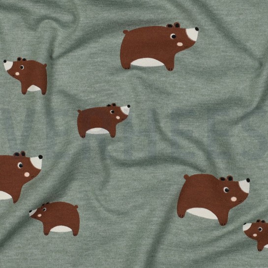 JERSEY MÉLANGE OURS MENTHE FONCÉ #7