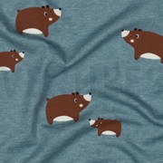 JERSEY MELANGE BEREN ROOKBLAUW (thumbnail) #2