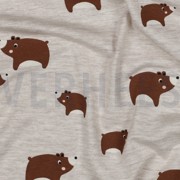 JERSEY MELANGE BEARS LIGHT SAND (thumbnail) #2