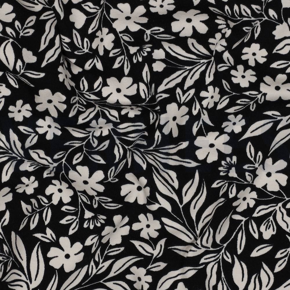 JERSEY BLUMEN SCHWARZ #7