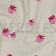 BAUMWOLLE POPELINE GOTS NATURAL BEEREN NATUR/FUCHSIA (thumbnail) #2