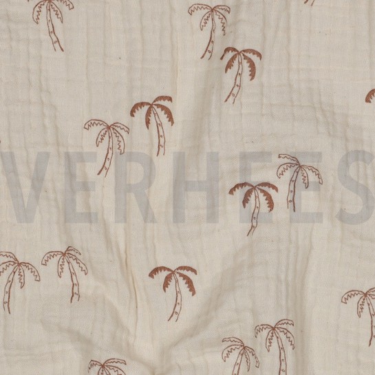 DOUBLE GAUZE GOTS NATURAL PALMBOMEN NATUREL #7