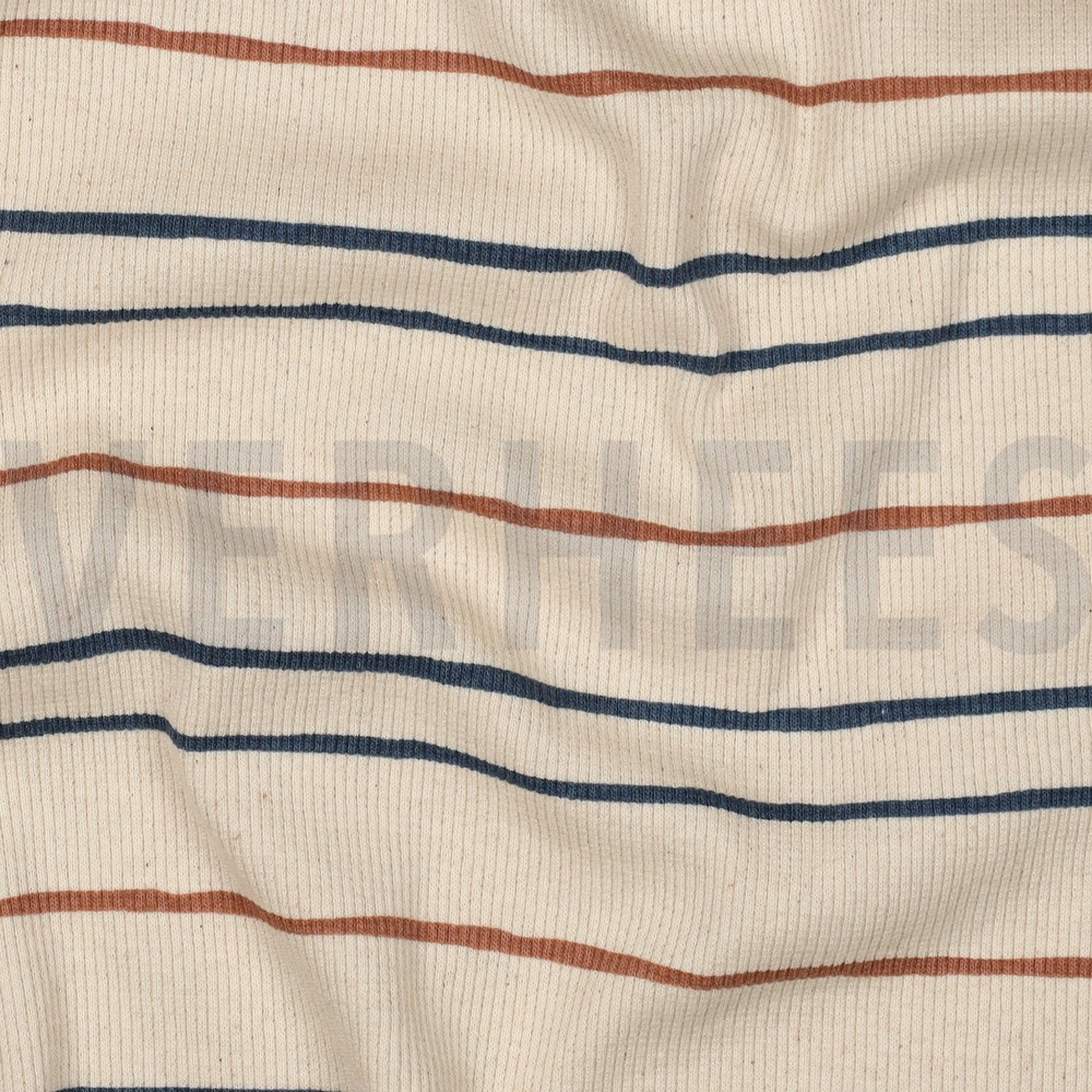 RIB JERSEY GOTS NATURAL STRIPES NATURAL #7