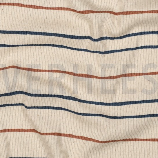 RIPPJERSEY GOTS NATURAL STREIFEN NATUR #7