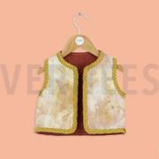 CANVAS DIGITAL MARBLE SALMON/GOLD (thumbnail) #2