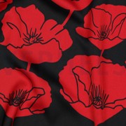 ROYAL MICRO SATIN FLEURS NOIR (thumbnail) #2