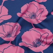 ROYAL MICRO SATIN FLOWERS COBALT (thumbnail) #2