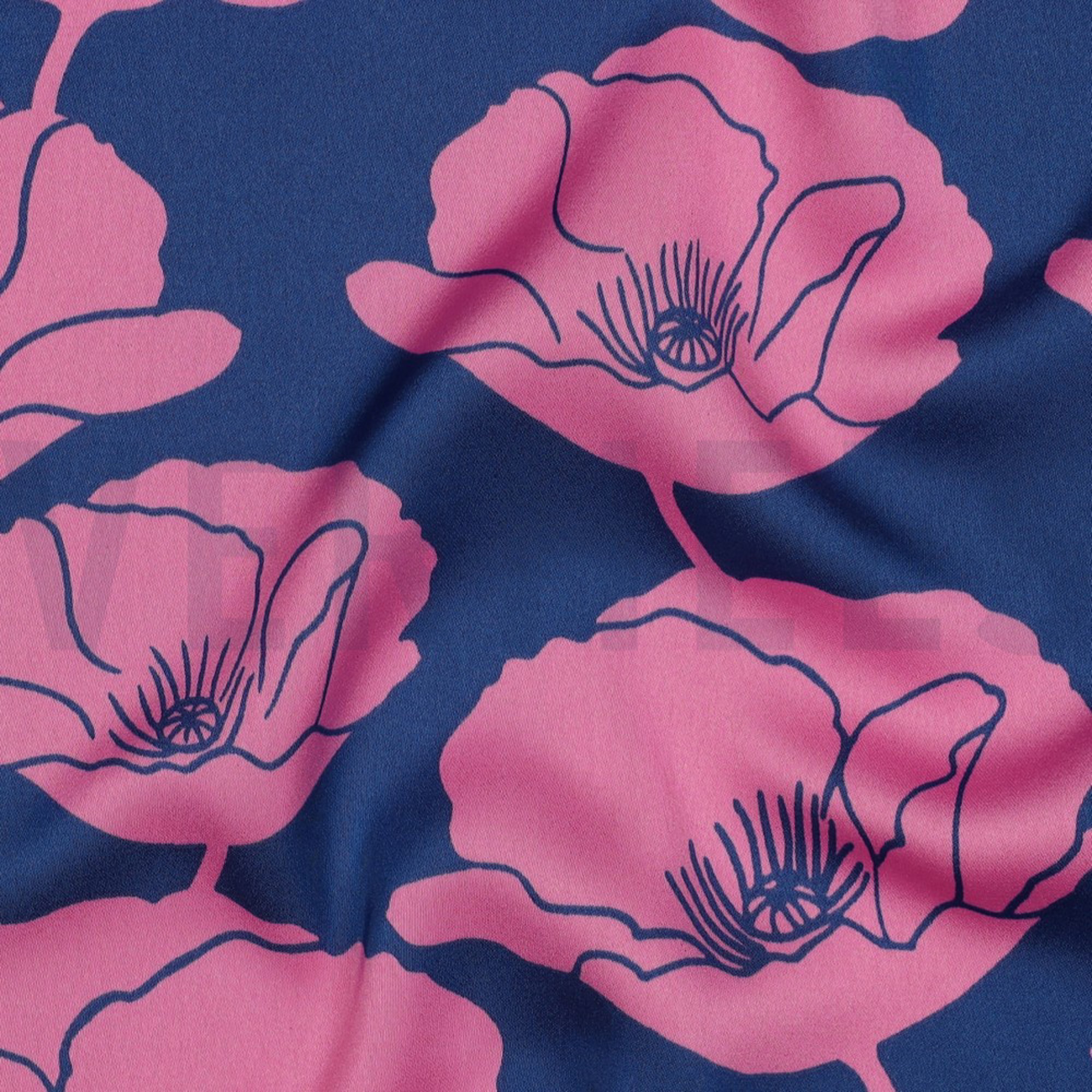 ROYAL MICRO SATIN FLOWERS COBALT (high resolution) #2