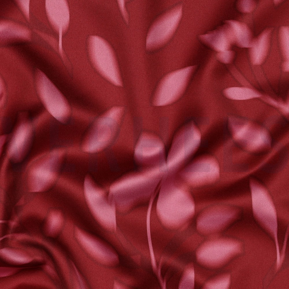 ROYAL MICRO SATIN DIGITAL FLOWERS RED #7