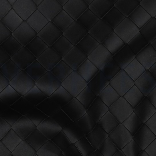 KUNSTLEDER GEWEBT SCHWARZ #7