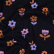 WAFFLE JERSEY FLOWERS NAVY (thumbnail) #2