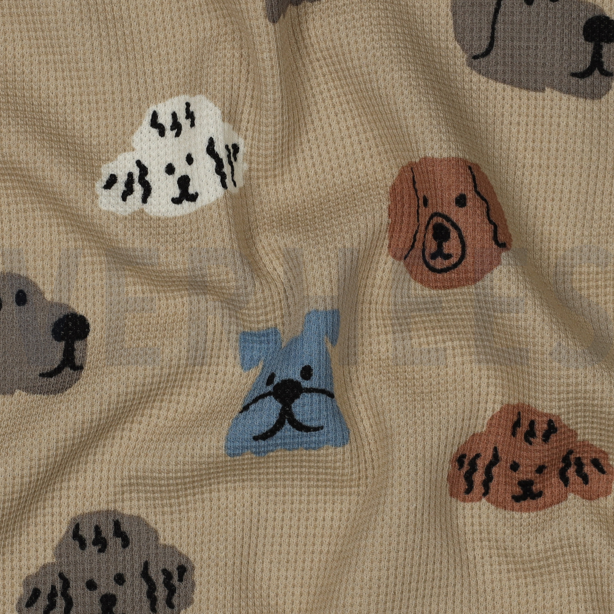 WAFFELJERSEY HUNDE HELLBRAUN (high resolution) #2