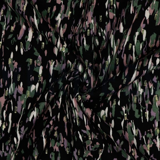 VISKOSE LUREX ABSTRACT SCHWARZ #7