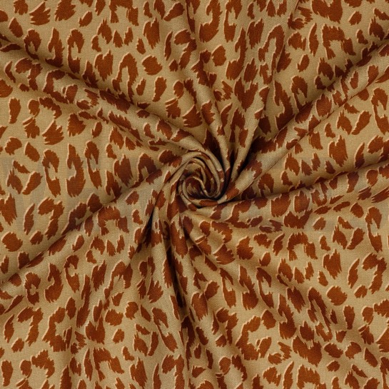 LINEN VISCOSE WASHED ANIMAL SKIN SAND #7