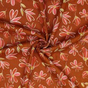 LEINEN VISKOSE GEWASCHEN BLUMEN BRICK (thumbnail) #2