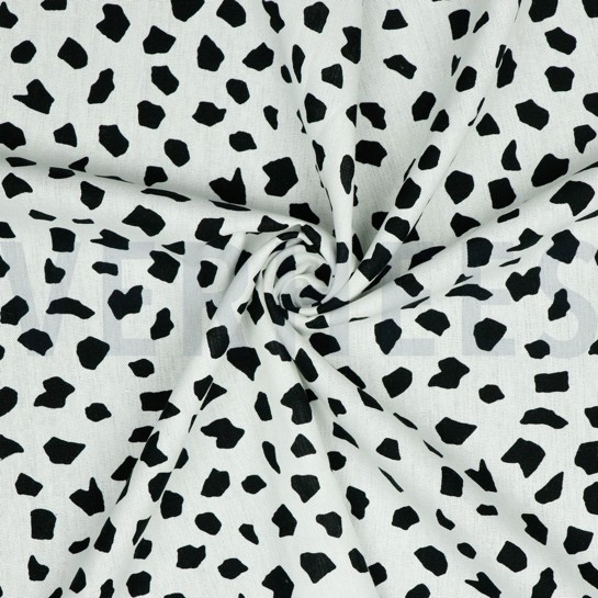 LINNEN VISCOSE GEWASSEN STIPPEN WIT #7