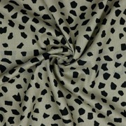 LINEN VISCOSE WASHED DOTS TAUPE (thumbnail) #2
