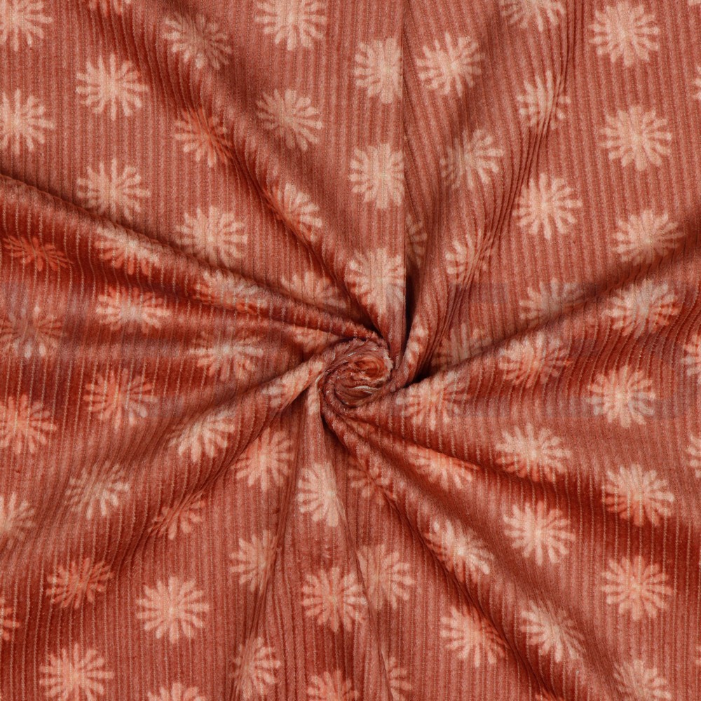GEWASCHEN CORDUROY BLUMEN BLUSH #7