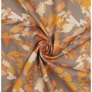 LINNEN GEWASSEN DIGITAAL STIPPEN TAUPE (thumbnail) #2