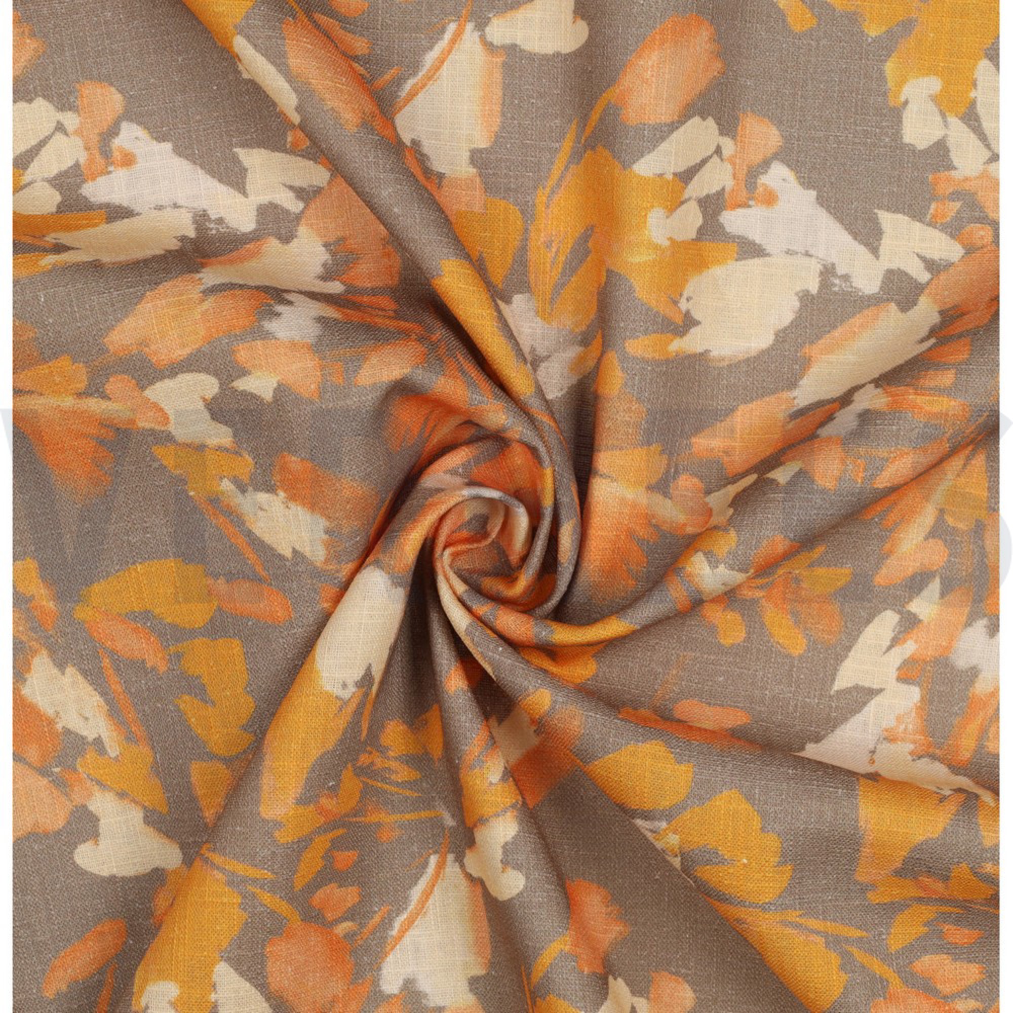 LINNEN GEWASSEN DIGITAAL STIPPEN TAUPE (high resolution) #2