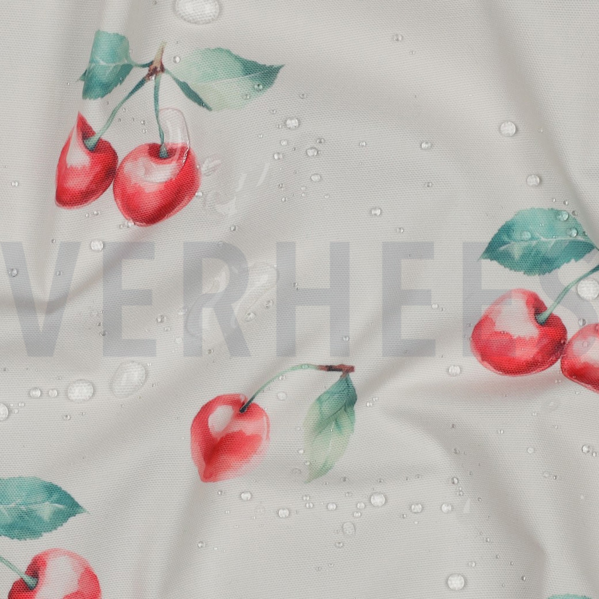 TABLECLOTH DIGITAL WATER REPELLENT CHERRIES WHITE (high resolution) #2