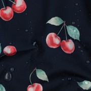 TABLECLOTH DIGITAL WATER REPELLENT CHERRIES NAVY (thumbnail) #2