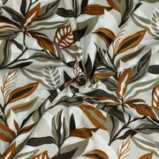 TOILE DÉCORATION FEUILLES TAUPE (thumbnail) #2