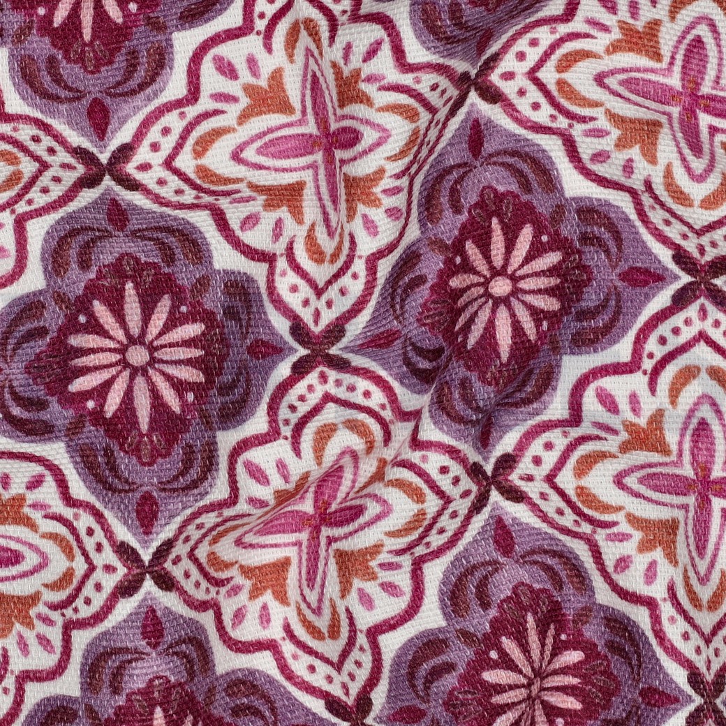 CANVAS SLUB DIGITAL ORNAMENT LAVENDER #7