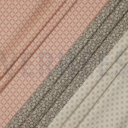 KATOENEN POPLIN BLOEMEN EN STIPPEN MOSGROEN (thumbnail) #2