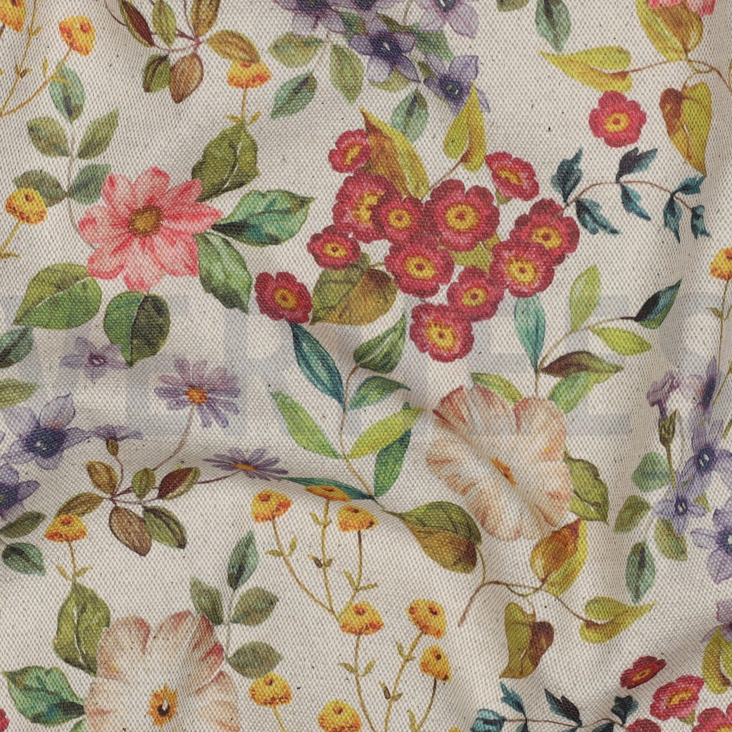 CANVAS LEINENOPTIK DIGITAL BLUMEN NATUR #7