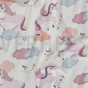 KATOENEN POPLIN EENHOORNS WIT (thumbnail) #2