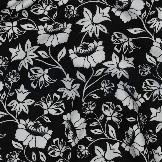 LENZING™ ECOVERO™ FLOWERS BLACK #7