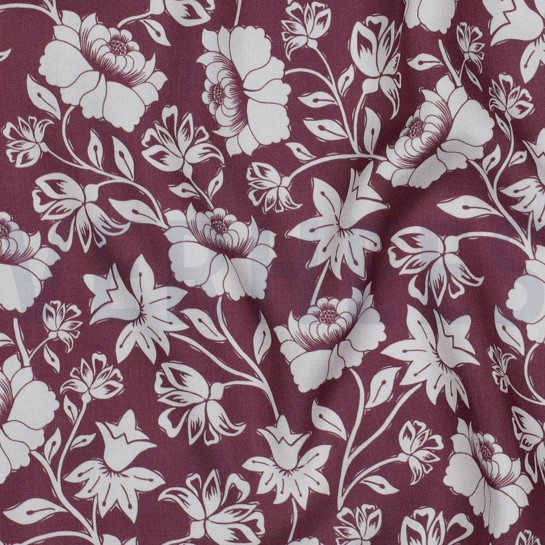 LENZING™ ECOVERO™ FLEURS MAUVE #7