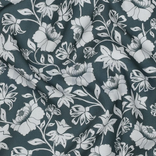 LENZING™ ECOVERO™ FLEURS SAUGE #7