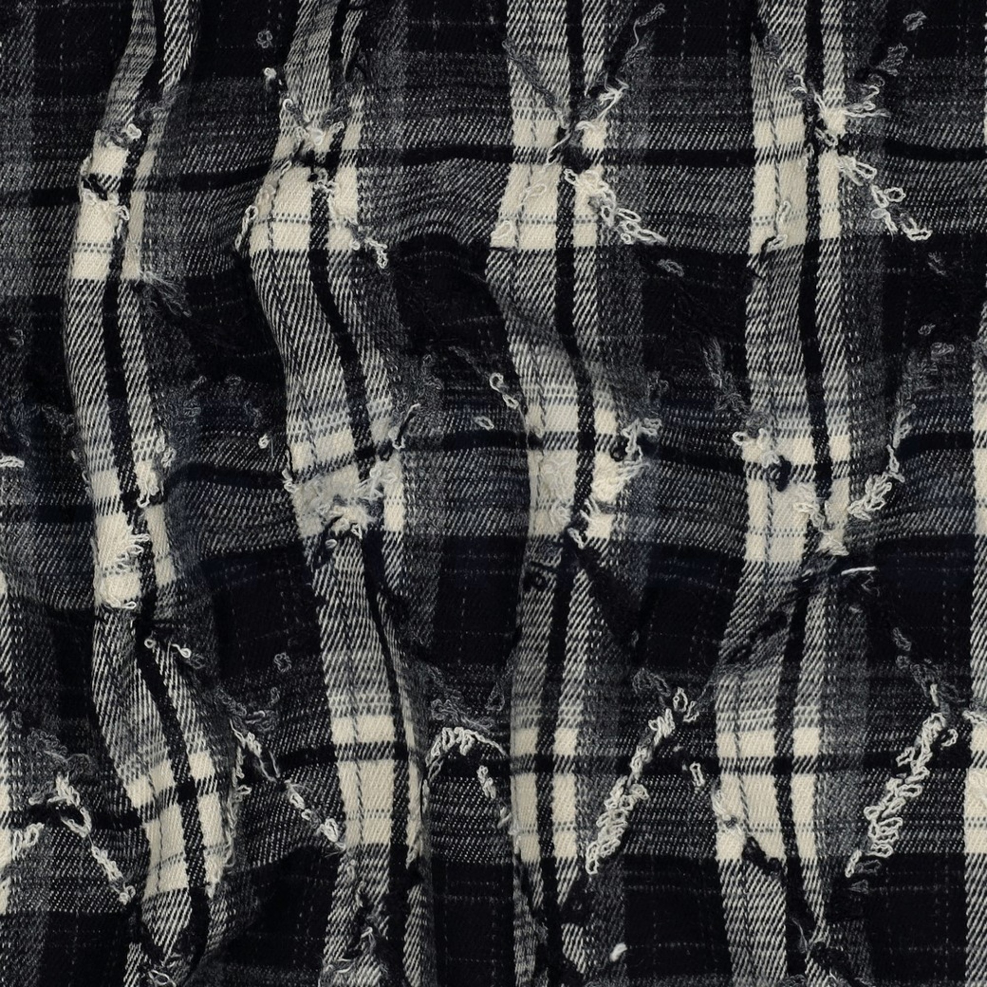 BRUSHED YARN DYED CHECKS EMBROIDERY NAVY (high resolution) #2