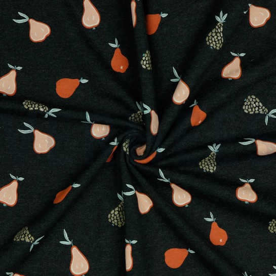 JERSEY MELANGE GLITZER BIRNEN ANTHRAZIT MELIERT #7