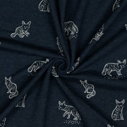 JERSEY MELANGE DIEREN INDIGO GEMÊLEERD (thumbnail) #2