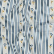 POPELINE DE COTON FLEURS BLEU (thumbnail) #2