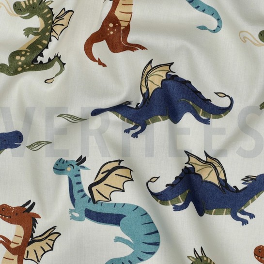 FINE POPLIN DRAGONS OFFWHITE #7