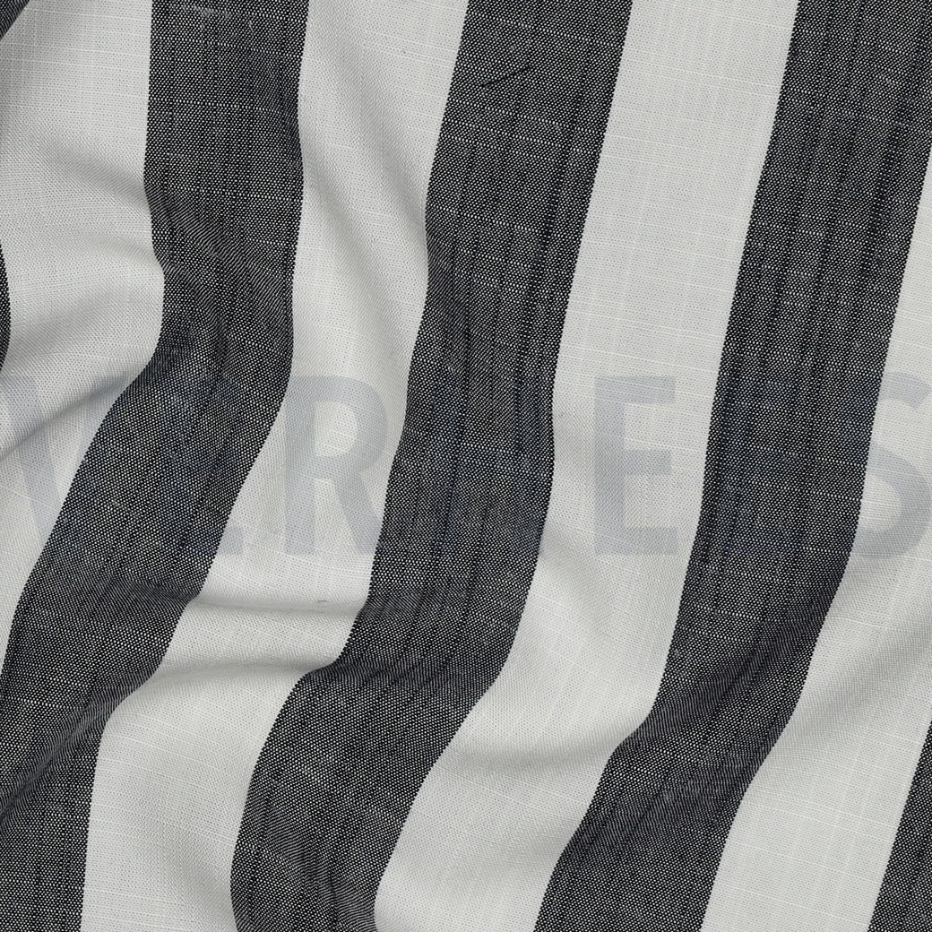 VISKOSE GARNGEFÄRBT STREIFEN MARINEBLAU #7