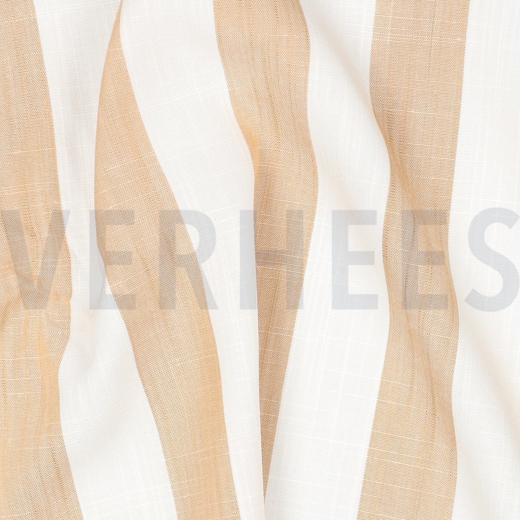 VISCOSE GARENGEVERFD STREPEN GEEL #7
