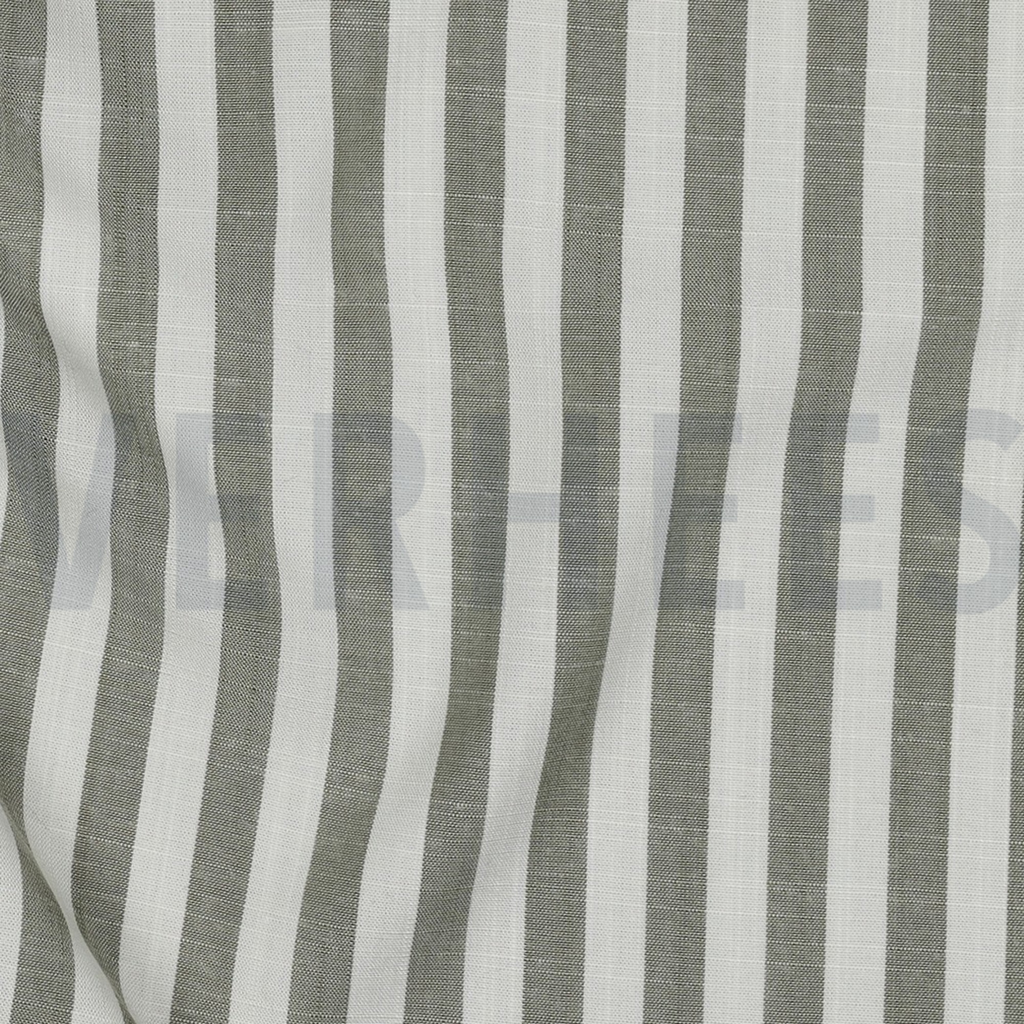 VISCOSE YARN DYED STRIPES GREEN (high resolution) #2