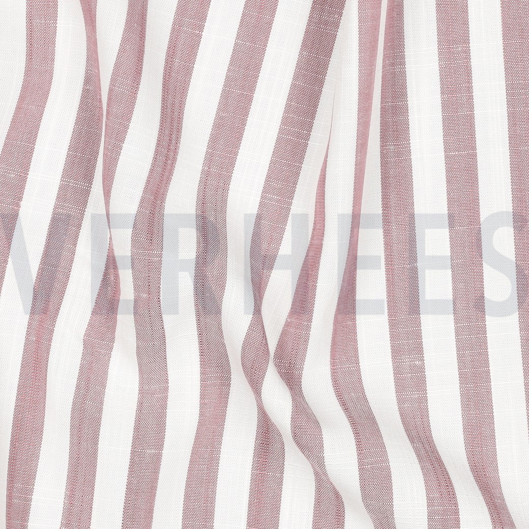 VISCOSE GARENGEVERFD STREPEN BLUSH #7