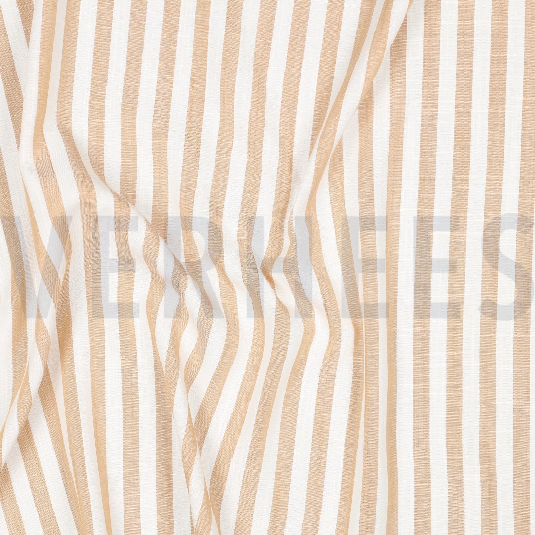 VISCOSE GARENGEVERFD STREPEN GEEL #7