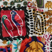 COTTON SATIN DIGITAL SUMMER PATCHWORK MULTICOLOUR (thumbnail) #2